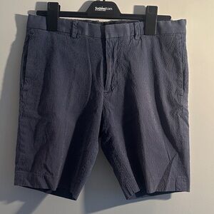 Theory Navy Blue Men's Flat Front Shorts Size 33